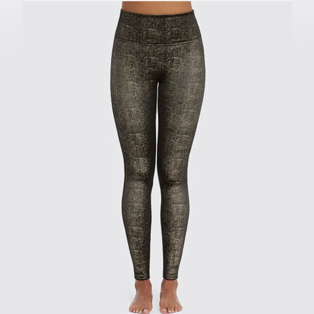 NWT spanx metallic shapewear leggings